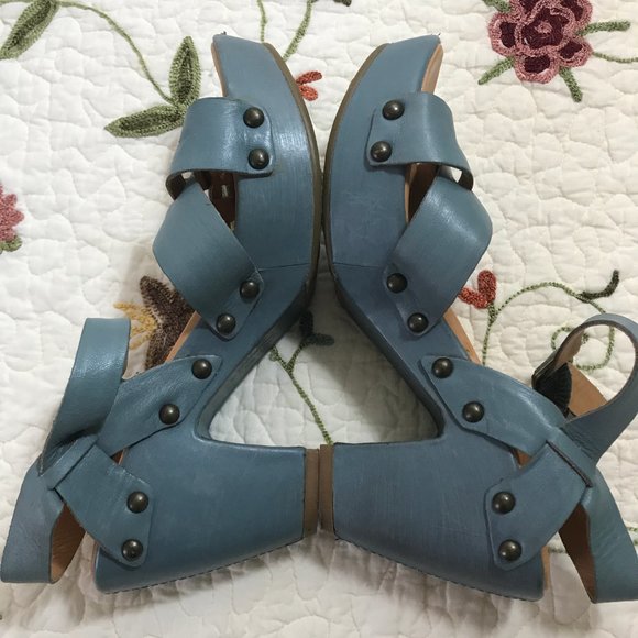 Kork-Ease Deborah Leather Retro Style Clog Shoes 7 - Picture 4 of 8